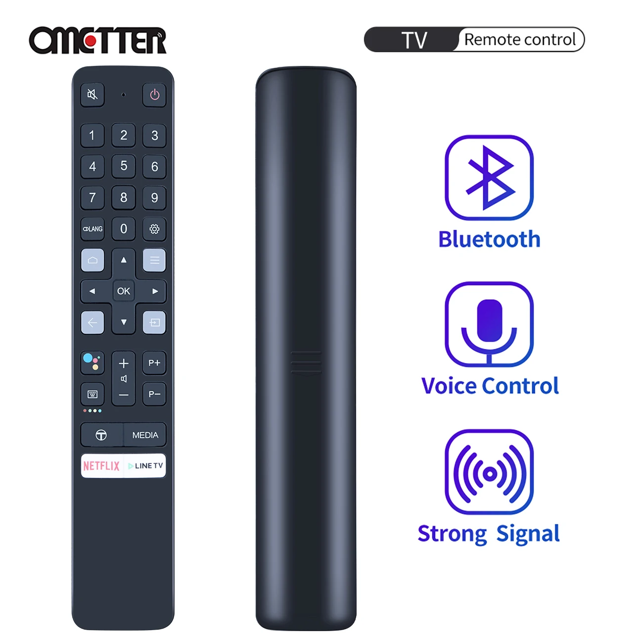 RC901V FMR3 Voice Remote Control Bluetooth for TCL Smart Android LED Television 
RC901V FMR3 Voice Remote Control Bluetooth for TCL Smart Android LED Television