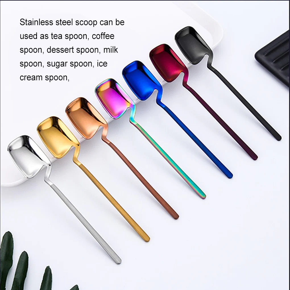 Pack of 6 Coffee Spoons Stainless Steel Chocolate Milk Hanging Teaspoons Restaurant Spoon Tableware Supplies Black
Pack of 6 Coffee Spoons Stainless Steel Chocolate Milk Hanging Teaspoons Restaurant Spoon Tableware Supplies Black