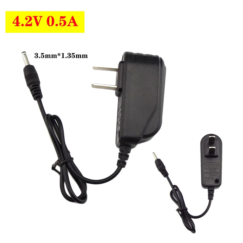 DC 4.2V 0.5A Travel Charger Power Adapter For 18650 Rechargeable Battery Flashlight Flash Torch Charging US Plug
DC 4.2V 0.5A Travel Charger Power Adapter For 18650 Rechargeable Battery Flashlight Flash Torch Charging US Plug