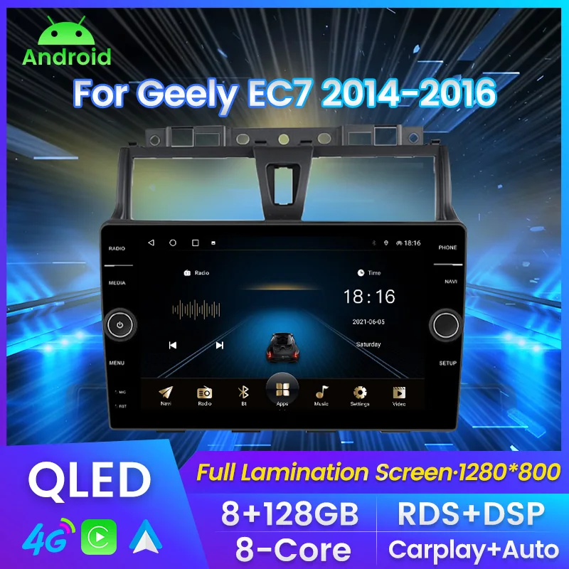8G RAM 128GB ROM DSP Android 11 2Din 4G NET WIFI Car Radio Multimedia Video Player for Geely Emgrand EC7 2014 2015 2016 carplay
8G RAM 128GB ROM DSP Android 11 2Din 4G NET WIFI Car Radio Multimedia Video Player for Geely Emgrand EC7 2014 2015 2016 carplay