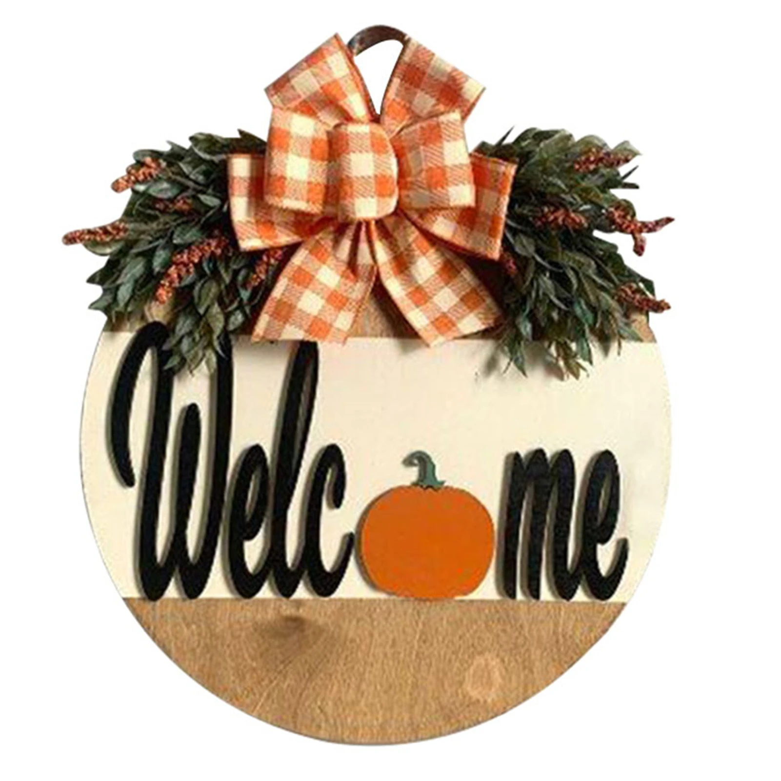 Fall Autumn Wreath Door Sign Harvest Style Front Door Sign with Garland for Thanksgiving Halloween Decor
Fall Autumn Wreath Door Sign Harvest Style Front Door Sign with Garland for Thanksgiving Halloween Decor