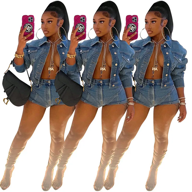 2023 Women Autumn Casual Jeans Set Jacket Coat + Short Pants High Waist Streetwear Clothes For Women Outfit
2023 Women Autumn Casual Jeans Set Jacket Coat + Short Pants High Waist Streetwear Clothes For Women Outfit