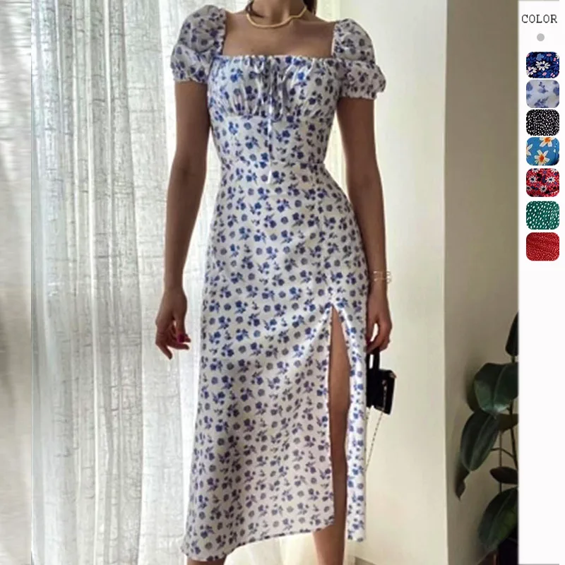 2023 Women's Spring and Summer New Sexy Floral Split Suspender Skirt Dress
2023 Women's Spring and Summer New Sexy Floral Split Suspender Skirt Dress
