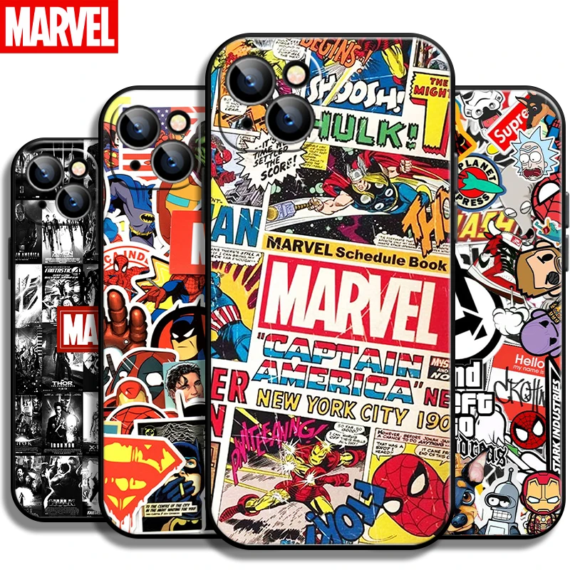Marvel Comics Logo For Apple iPhone 13 12 11 Pro Mini X XR XS Max SE 5 6 6S 7 8 Plus Phone Case Silicone Cover Back Black Funda
Marvel Comics Logo For Apple iPhone 13 12 11 Pro Mini X XR XS Max SE 5 6 6S 7 8 Plus Phone Case Silicone Cover Back Black Funda