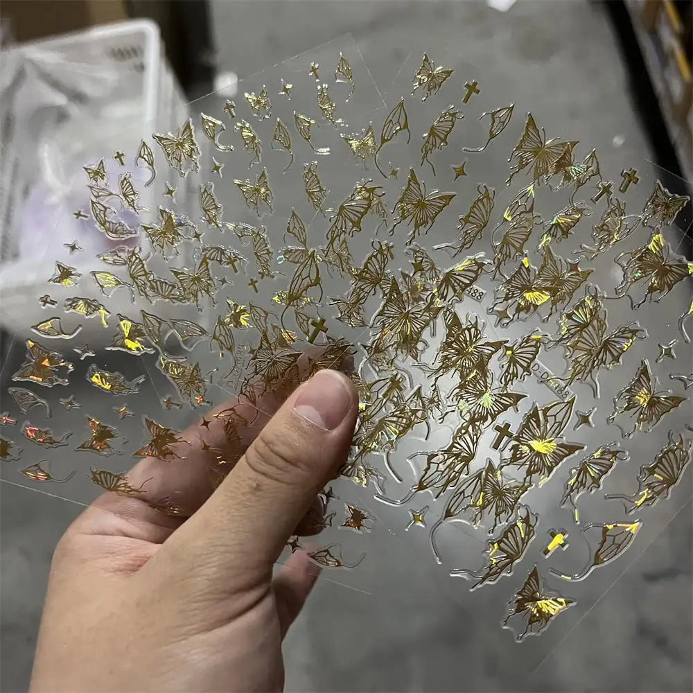 1Pcs Metal Mirror Butterfly Sticker for Nails Holographic Butterflies Star Cross Adhesive Slider Wraps Gel Polish Foils Decals *
1Pcs Metal Mirror Butterfly Sticker for Nails Holographic Butterflies Star Cross Adhesive Slider Wraps Gel Polish Foils Decals *