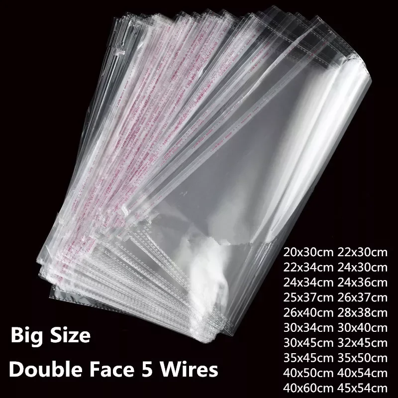 100 Pieces Clear Apparel Bags Self Seal Plastic Bags Wedding Party Opp Gift Bag Adhesive Bags for T-Shirt and Clothes
100 Pieces Clear Apparel Bags Self Seal Plastic Bags Wedding Party Opp Gift Bag Adhesive Bags for T-Shirt and Clothes