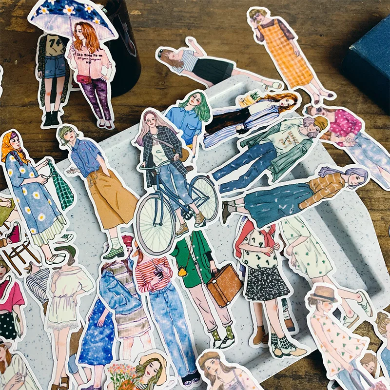 100PCS Cute Mori girl character stickers DIY scrapbook collage mobile phone diary album happy plan gift seal decoration
100PCS Cute Mori girl character stickers DIY scrapbook collage mobile phone diary album happy plan gift seal decoration