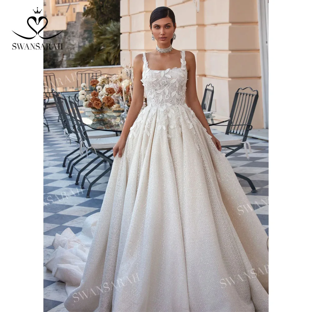 Beach Sleeveless Wedding Dress 2023 Square Collar Appliques Princess Bride Gown SwanSarah P266 Plus Size Vestido De Novia
Beach Sleeveless Wedding Dress 2023 Square Collar Appliques Princess Bride Gown SwanSarah P266 Plus Size Vestido De Novia