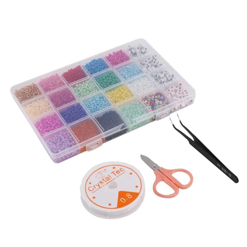 Beads Jewelry Making Kit - Craft And Art Glass Pony Seed Bead For Bracelet And Alphabet Letter Beads For DIY Arts And Crafts Gif
Beads Jewelry Making Kit - Craft And Art Glass Pony Seed Bead For Bracelet And Alphabet Letter Beads For DIY Arts And Crafts Gif