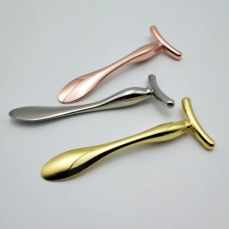 Cosmetics Beauty T-head Eye cream Introduction stick Face cream spoon Zinc alloy eye cream apply eye massage stick
Cosmetics Beauty T-head Eye cream Introduction stick Face cream spoon Zinc alloy eye cream apply eye massage stick