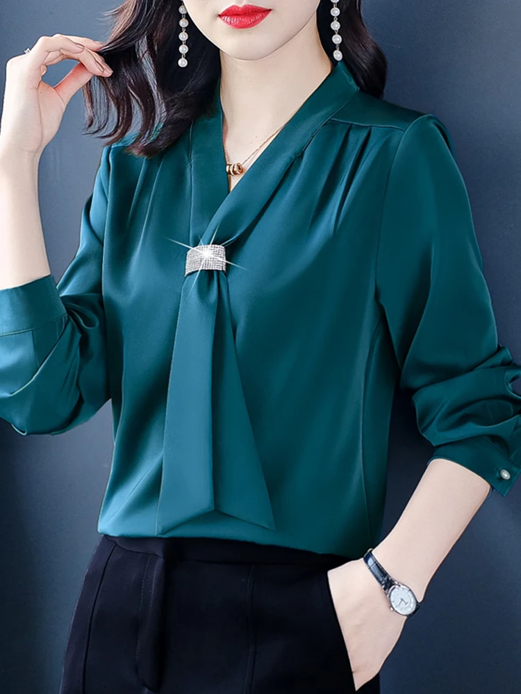 Blouse Women Blusas Mujer De Moda 2022 Spring Long Sleeve Bow V-Neck Chiffon Blouse Shirt Women Tops Blouses Femme Shirts
Blouse Women Blusas Mujer De Moda 2022 Spring Long Sleeve Bow V-Neck Chiffon Blouse Shirt Women Tops Blouses Femme Shirts