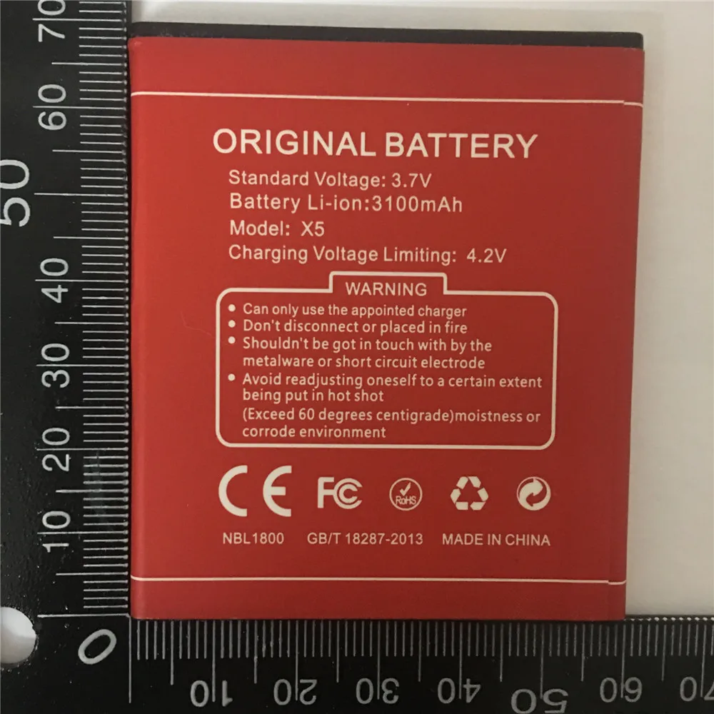 Original 3100mAh Battery For Doogee X5 X5 PRO X5S Batterie Bateria Accumulator 
Original 3100mAh Battery For Doogee X5 X5 PRO X5S Batterie Bateria Accumulator