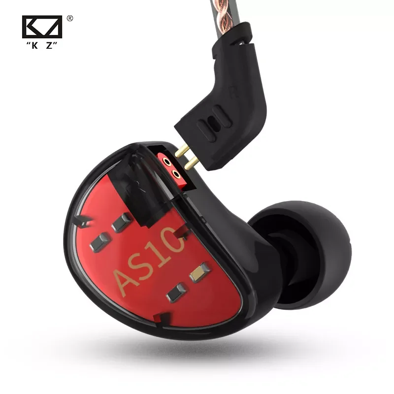 Наушники KZ AS10 5BA, сбалансированные арматурные Hi-Fi наушники-вкладыши с басами, Спортивная гарнитура, наушники с шумоподавлением
Наушники KZ AS10 5BA, сбалансированные арматурные Hi-Fi наушники-вкладыши с басами, Спортивная гарнитура, наушники с шумоподавлением