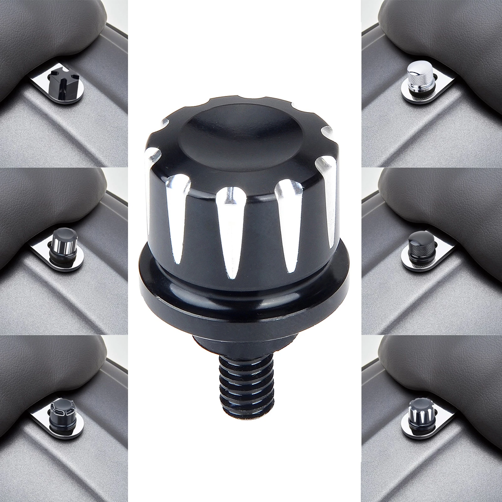 Motorcycle Black Seat Bolt Screw Stainless Steel Fits for 1/4"-20 Thread 1996-2022 Harley Sportster Street Bob Dyna Softail
Motorcycle Black Seat Bolt Screw Stainless Steel Fits for 1/4"-20 Thread 1996-2022 Harley Sportster Street Bob Dyna Softail