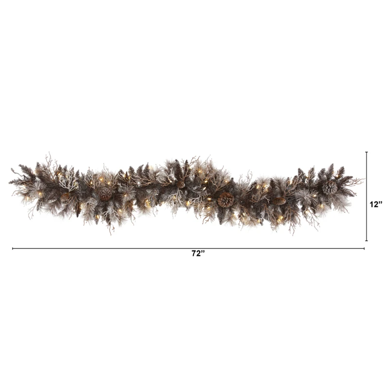 Gorgeous Pre-lit LED Flocked Christmas Garland for Holiday Decoration & Home Decorating.
Gorgeous Pre-lit LED Flocked Christmas Garland for Holiday Decoration & Home Decorating.