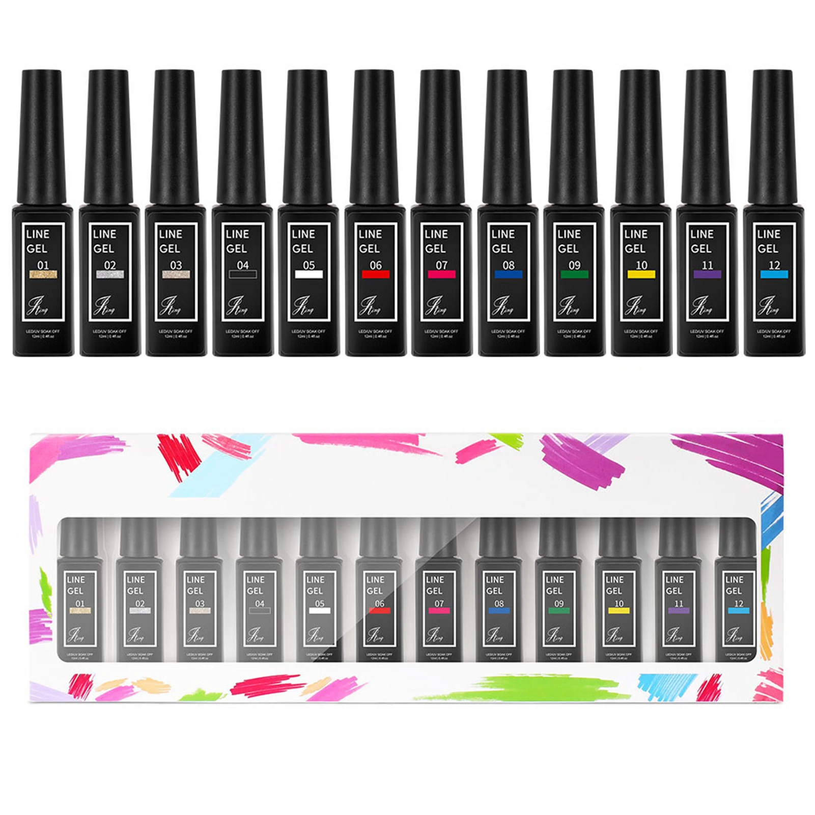 12 Colors Manicure Spider Gel Set Nail Art Gel Liner Kit Gel Paint Kit For Nail Art Professional Nail Liner Gel Paint
12 Colors Manicure Spider Gel Set Nail Art Gel Liner Kit Gel Paint Kit For Nail Art Professional Nail Liner Gel Paint