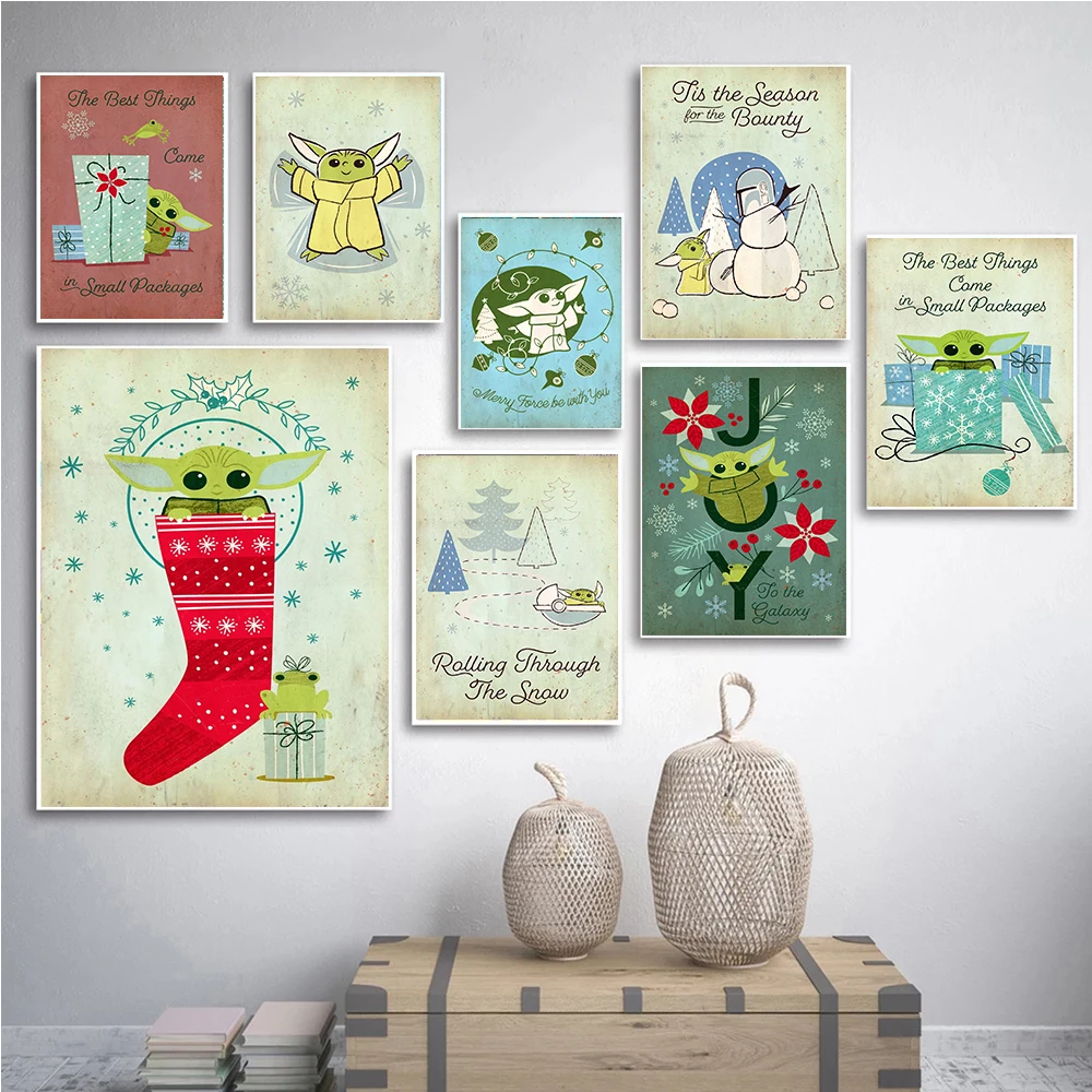 Disney Star Wars Christmas Cute Grogu Prints Poster Canvas Painting Modern Wall Art Pictures Living Room Bedroom Home Decoration 
Disney Star Wars Christmas Cute Grogu Prints Poster Canvas Painting Modern Wall Art Pictures Living Room Bedroom Home Decoration