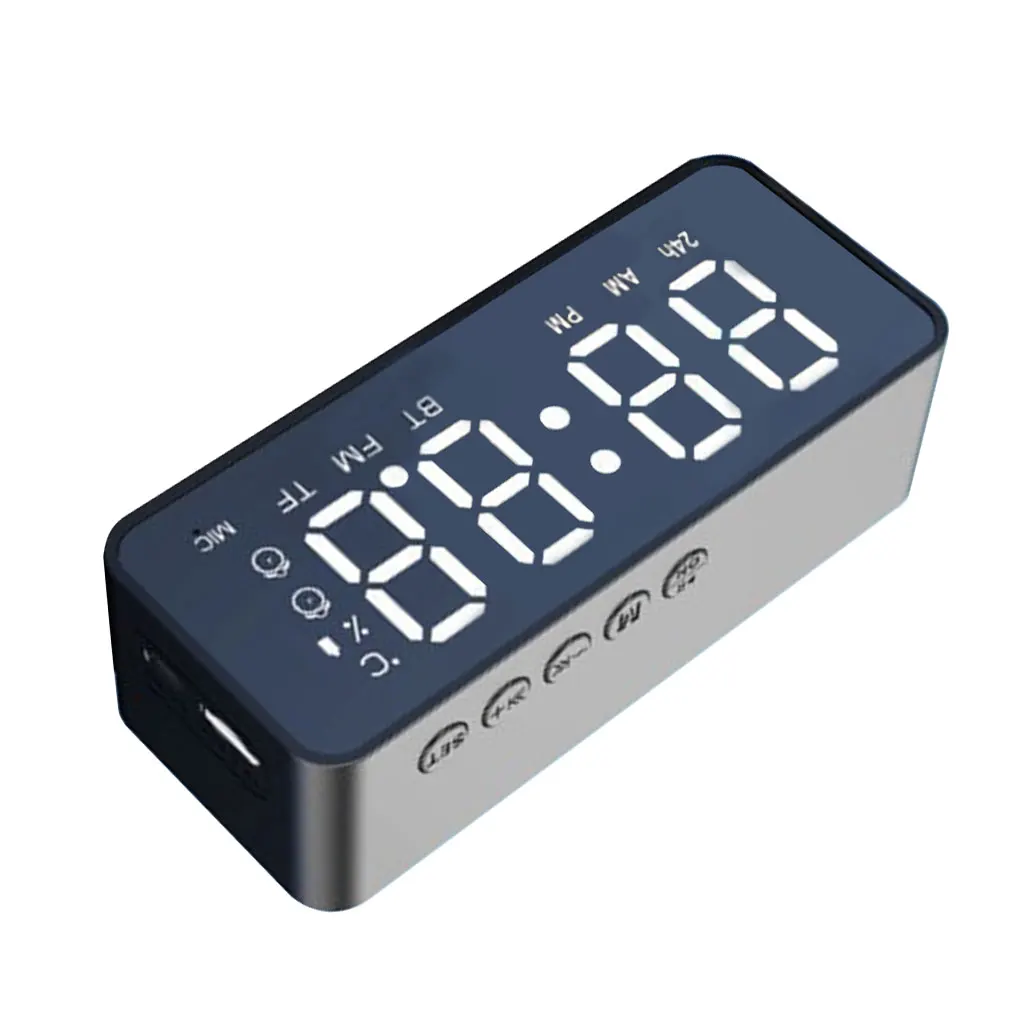 Wireless Bluetooth Speaker Small Mini Alarm Clock Portable Cannon Mini Voice Broadcast the Card Instert Vehicular Audio System
Wireless Bluetooth Speaker Small Mini Alarm Clock Portable Cannon Mini Voice Broadcast the Card Instert Vehicular Audio System