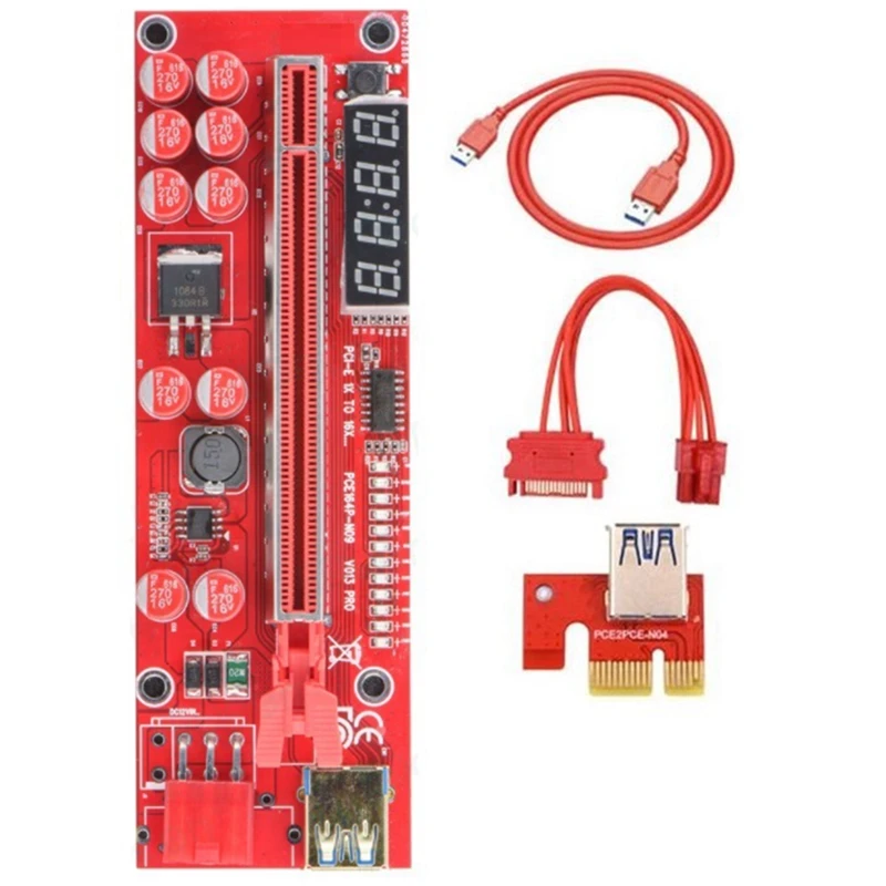 3 Sets PCIE Graphics Card Extension Cable V013PRO Expansion Board PCI-E Adapter Cable for Video Card GPU Bitcoin Miner
3 Sets PCIE Graphics Card Extension Cable V013PRO Expansion Board PCI-E Adapter Cable for Video Card GPU Bitcoin Miner