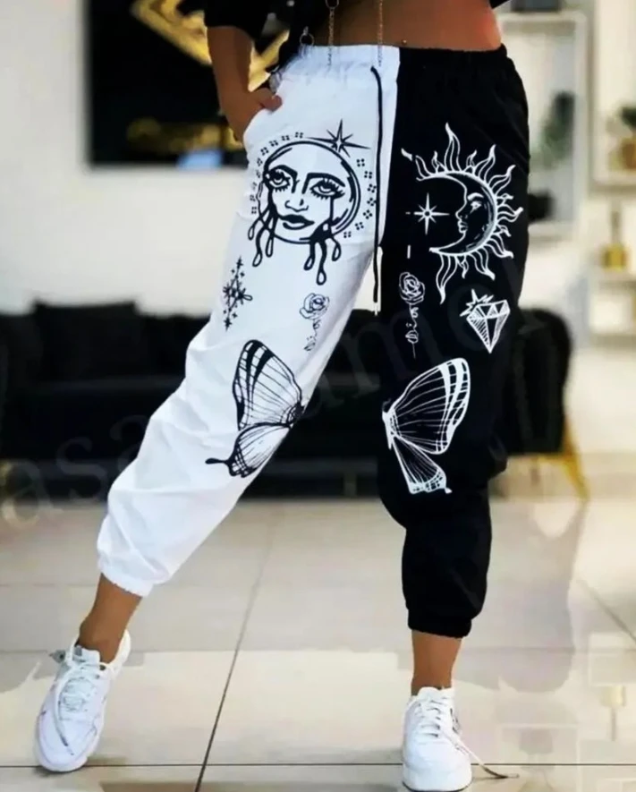 Women's Pants Autumn 2022 New Casual Colorblock Graphic Print Fashion High Waist Long Pants All-Match New Streetwear y2k
Women's Pants Autumn 2022 New Casual Colorblock Graphic Print Fashion High Waist Long Pants All-Match New Streetwear y2k