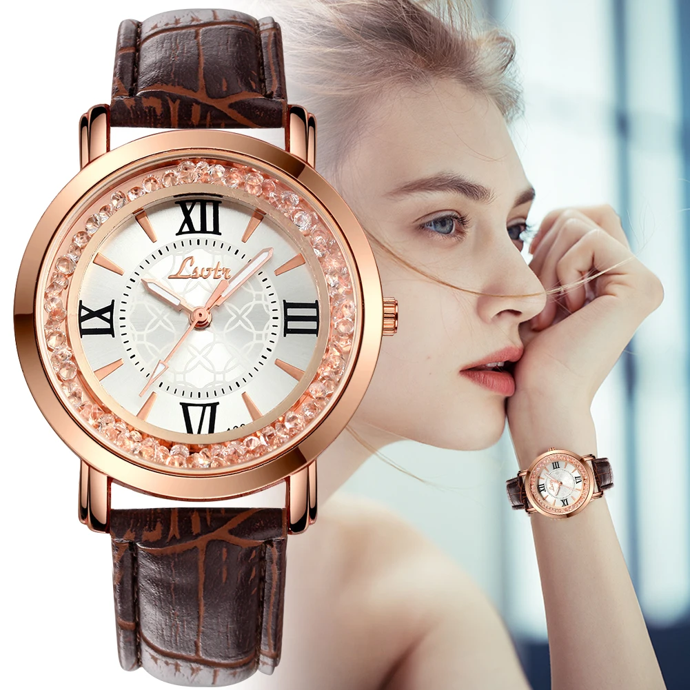 2022 New Style Flowing Water Drill Advanced Sense Brown Watch for Women Leather Strap Alloy Case Elegant Lady Quartz Wristwatch
2022 New Style Flowing Water Drill Advanced Sense Brown Watch for Women Leather Strap Alloy Case Elegant Lady Quartz Wristwatch