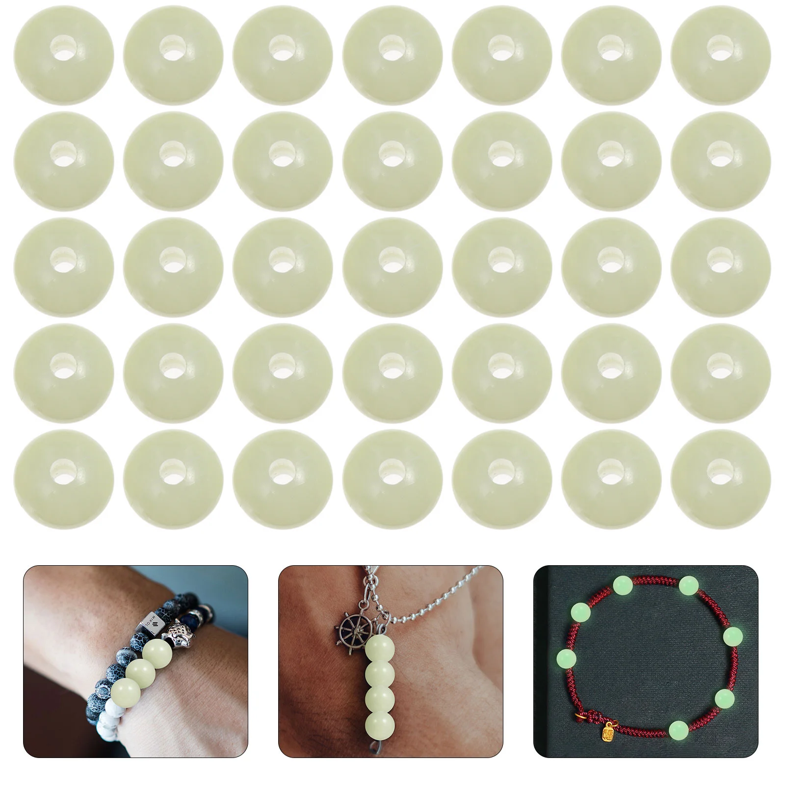 

Luminous Beads Shining Jewelry DIY Accessories Parts Night Jewelery Making Bracelets