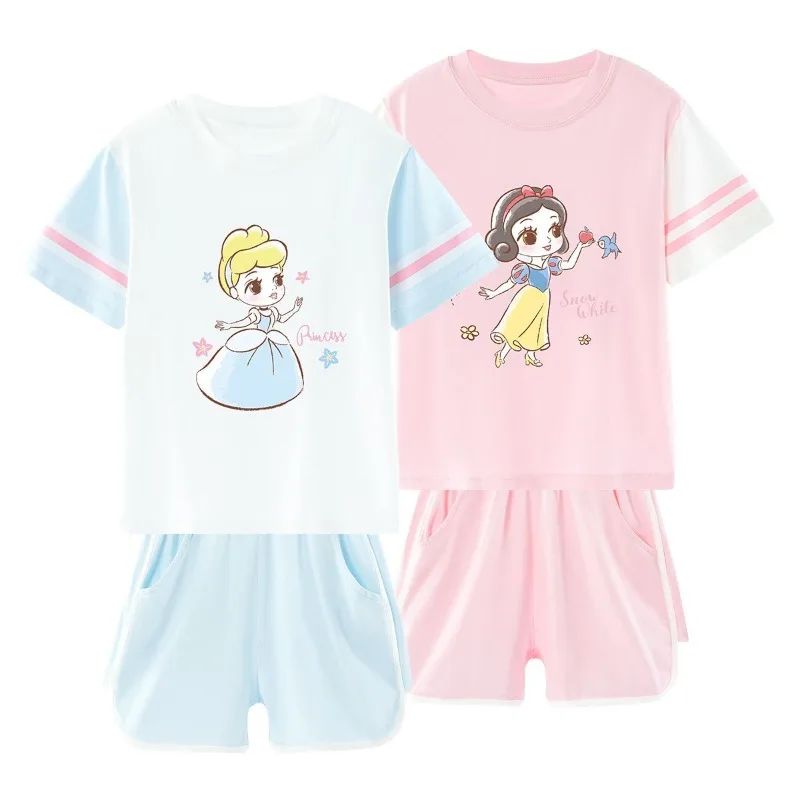 Disney cartoon Snow White children's home clothes set cute Cinderella thin section short-sleeved pants casual two-piece set
Disney cartoon Snow White children's home clothes set cute Cinderella thin section short-sleeved pants casual two-piece set