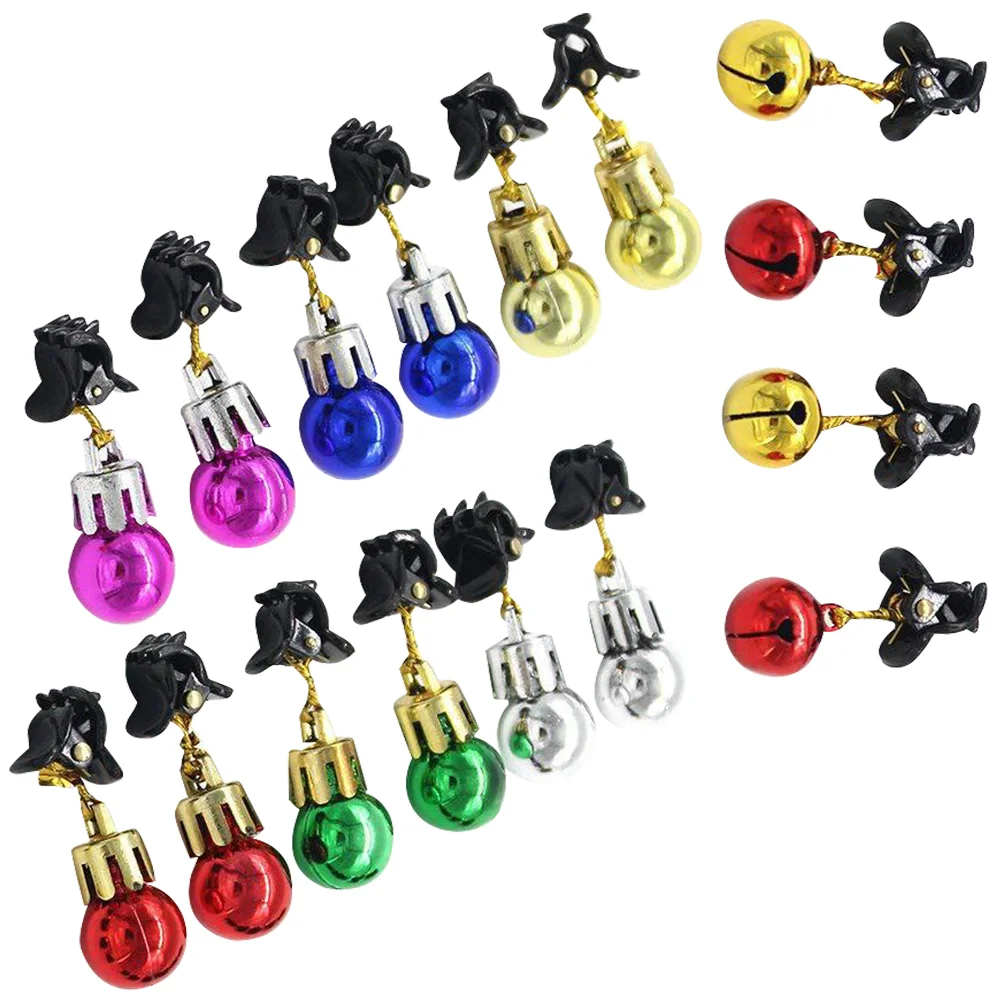

16pcs Beard Ornament Exquisite Lovely Cute Stylish Fashion Beard Bell Clips Christmas Beard Clips for Party Decor