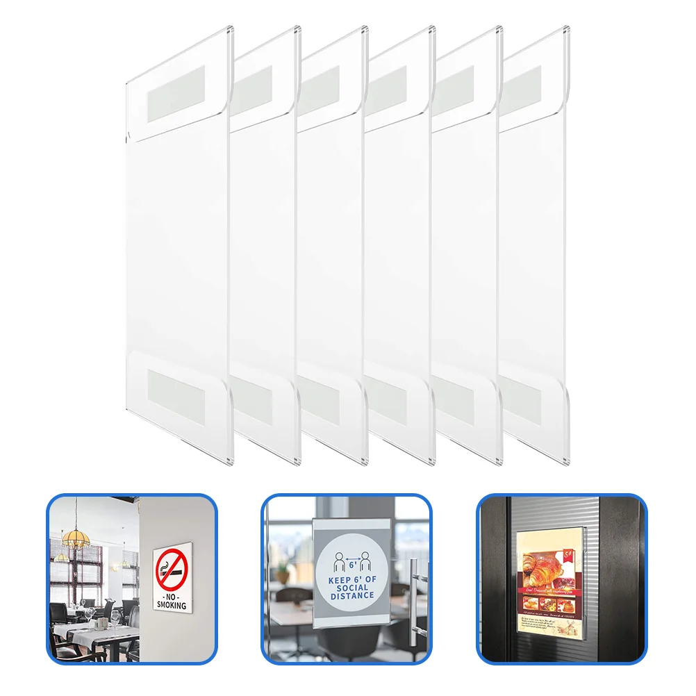 Sign Holders Wall Stand Holder Clear Acrylic Menu Framememo Document Bonus Vertical Restaurant Mount Table Price Display Picture
Sign Holders Wall Stand Holder Clear Acrylic Menu Framememo Document Bonus Vertical Restaurant Mount Table Price Display Picture