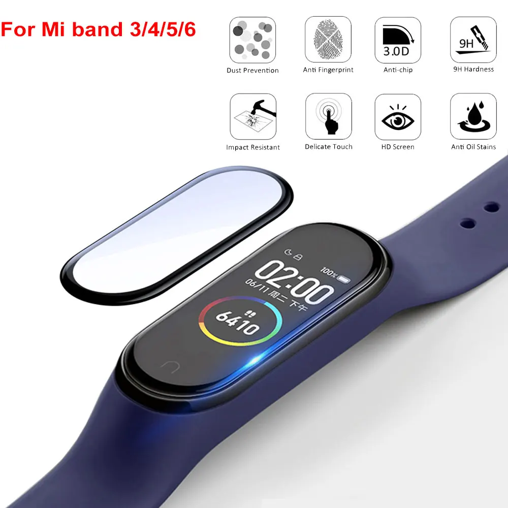 3D Защитное стекло для Xiaomi mi band 6 5, стеклянная пленка для Mi band5 Smart Watch band 4 5, мягкая защитная пленка для mi band 6
3D Защитное стекло для Xiaomi mi band 6 5, стеклянная пленка для Mi band5 Smart Watch band 4 5, мягкая защитная пленка для mi band 6