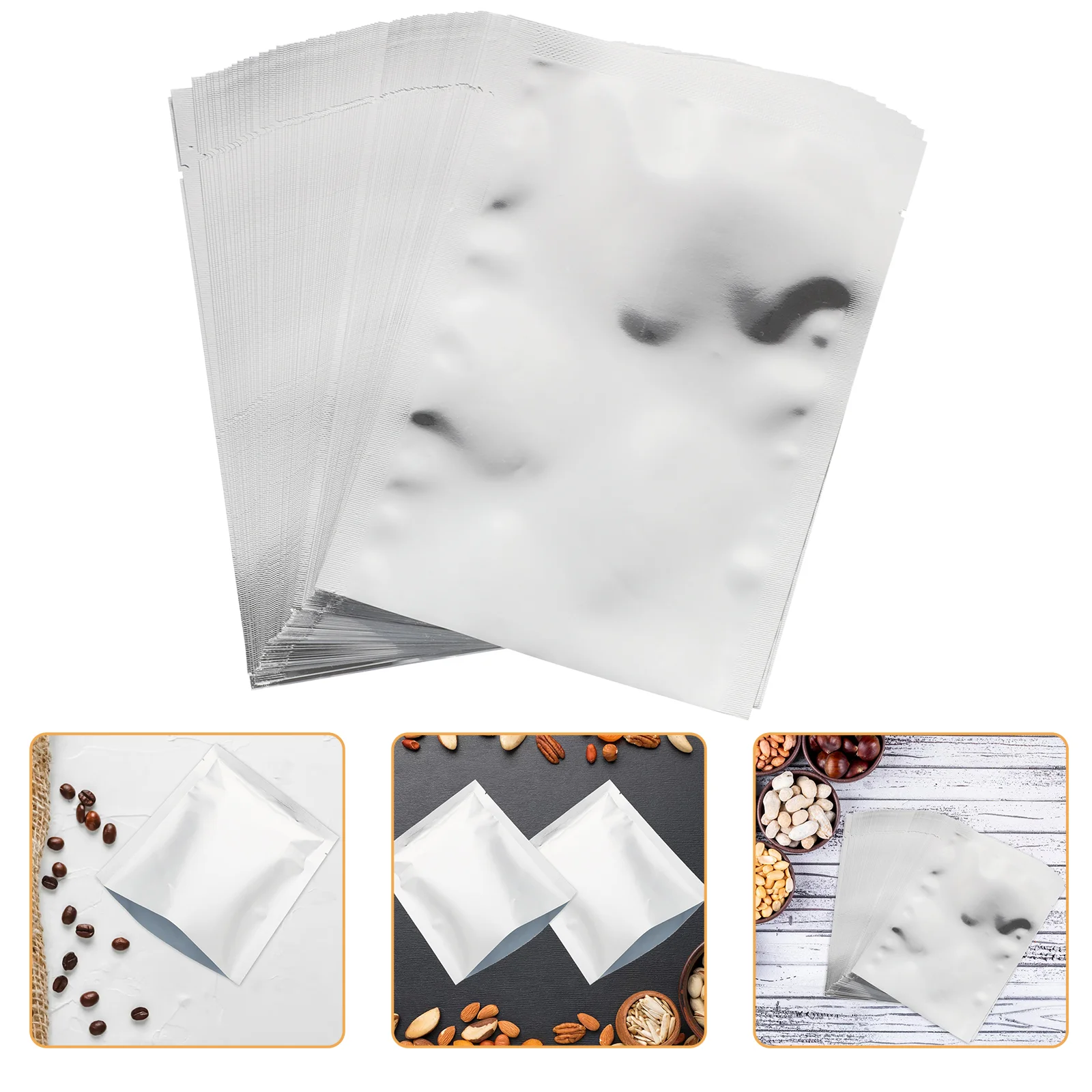 100 Pcs Vacuum Food Sealer Machine Stand Resealable Food Storage Bag Nut Wrapping Bags Vacuum Bag Sealer
100 Pcs Vacuum Food Sealer Machine Stand Resealable Food Storage Bag Nut Wrapping Bags Vacuum Bag Sealer