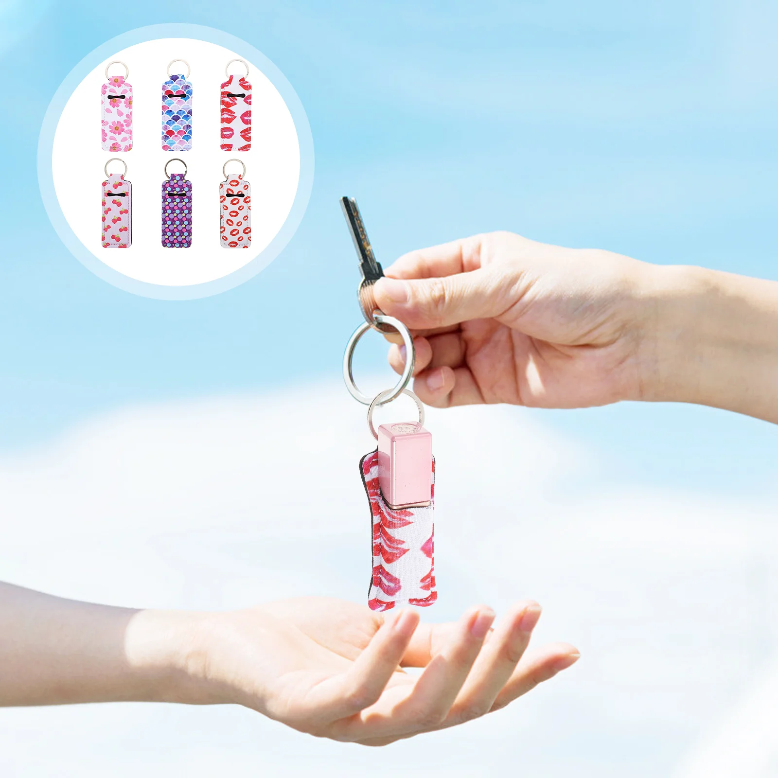 Lipstick Keychain Cover Holder Lip Balm Chapstick Practical Keychains Keyring Carrying Key Ring Sleeve Pouch Keyholder Hanging
Lipstick Keychain Cover Holder Lip Balm Chapstick Practical Keychains Keyring Carrying Key Ring Sleeve Pouch Keyholder Hanging