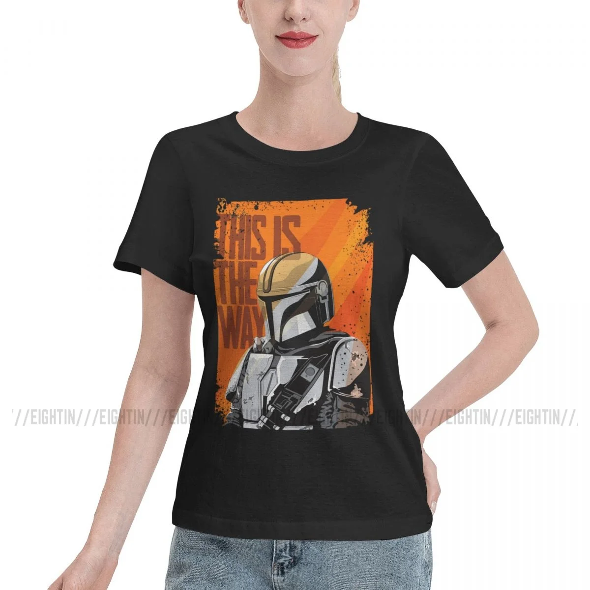 

This Is The Way Women Tshirt Mandalorian Baby Yoda Star Wars Tees Cotton T-shirts for Female O Neck Short Sleeve Punk Clothes