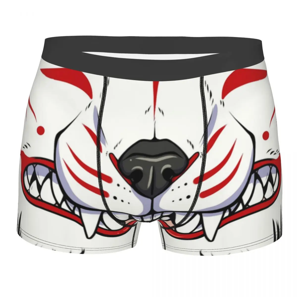 Нижнее белье Oni Demon Kitsune Grin мужское, дышащие трусы-боксеры в японском стиле, лиса, Aunumart 
Нижнее белье Oni Demon Kitsune Grin мужское, дышащие трусы-боксеры в японском стиле, лиса, Aunumart