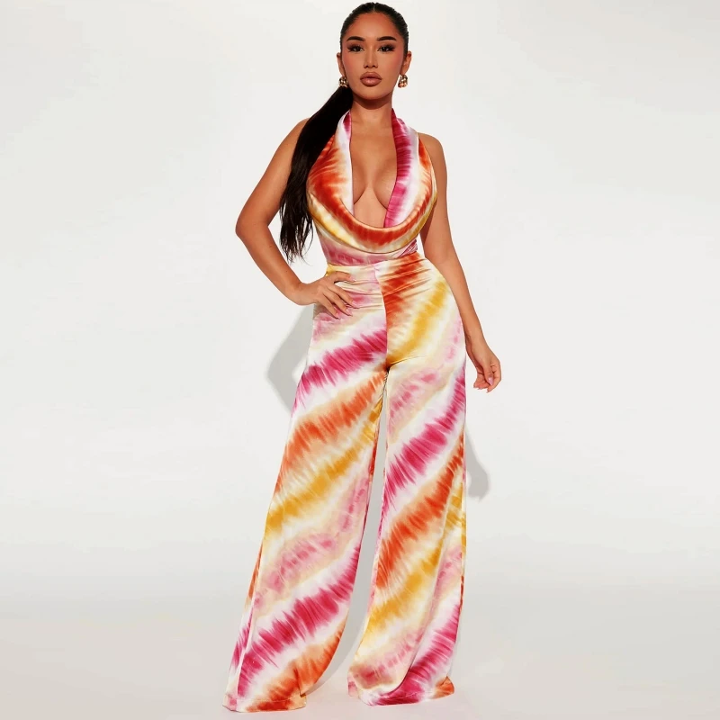 Sexy Women Rompers Jumpsuit Print Color Sleeveless Bodysuit Long Rompers Streetwear Overalls Jumpsuit 2023 Spring Summer
Sexy Women Rompers Jumpsuit Print Color Sleeveless Bodysuit Long Rompers Streetwear Overalls Jumpsuit 2023 Spring Summer