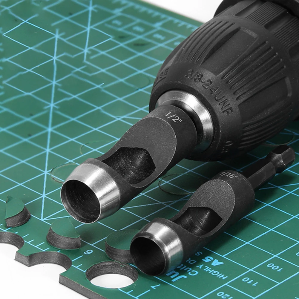 Punching Tool Hollow Hole Punches 1/4\\\\\\'\\\\\\'(6.35mm) Hex 6pcs/set 71mm Black Carbon Steel For Plastic Rubber Punching
Punching Tool Hollow Hole Punches 1/4\\\\\\'\\\\\\'(6.35mm) Hex 6pcs/set 71mm Black Carbon Steel For Plastic Rubber Punching