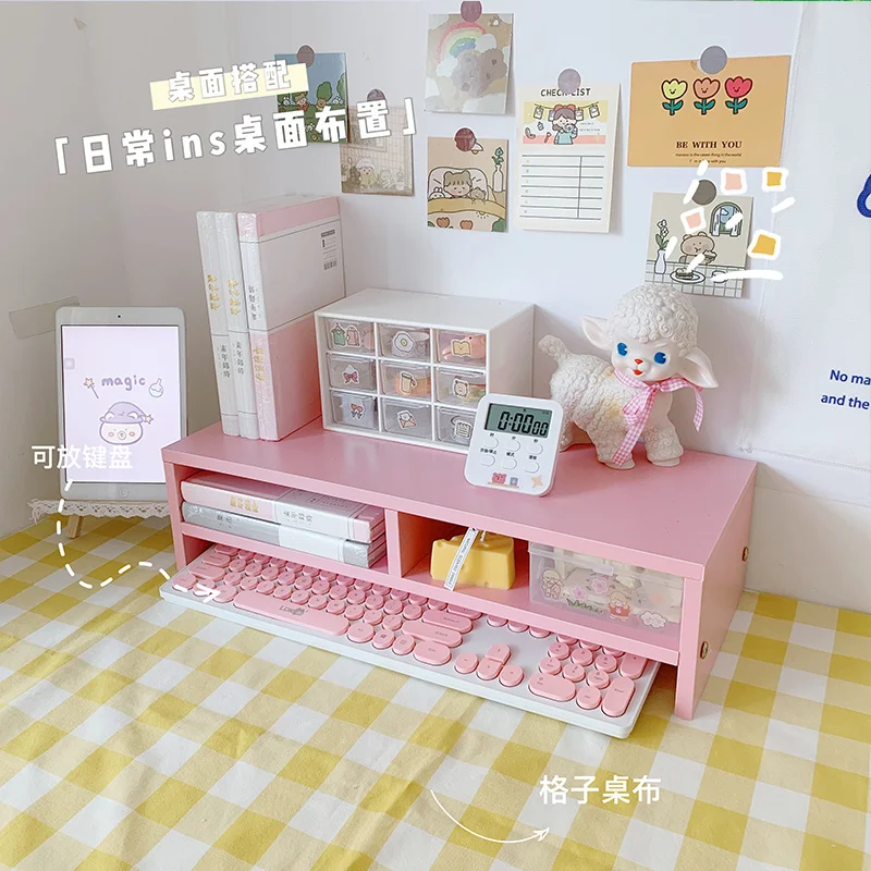 Pink Elevated Shelf Desktop Storage Rack Girls Desk Shelf Computer Elevated Shelf Dormitory Desk Organizer Desktop Organizer
Pink Elevated Shelf Desktop Storage Rack Girls Desk Shelf Computer Elevated Shelf Dormitory Desk Organizer Desktop Organizer
