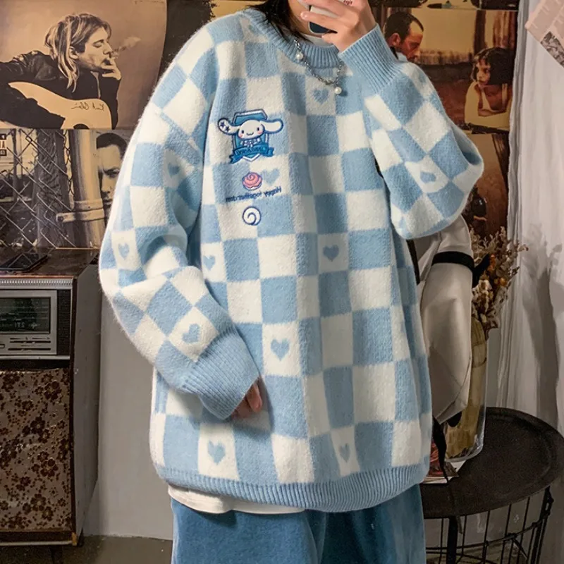 Anime Sanrio Cinnamoroll My Melody Kawaii Knitwear Winter Embroidery Warm Sweater Women Loose Windproof Top Couple Jacket Gift
Anime Sanrio Cinnamoroll My Melody Kawaii Knitwear Winter Embroidery Warm Sweater Women Loose Windproof Top Couple Jacket Gift