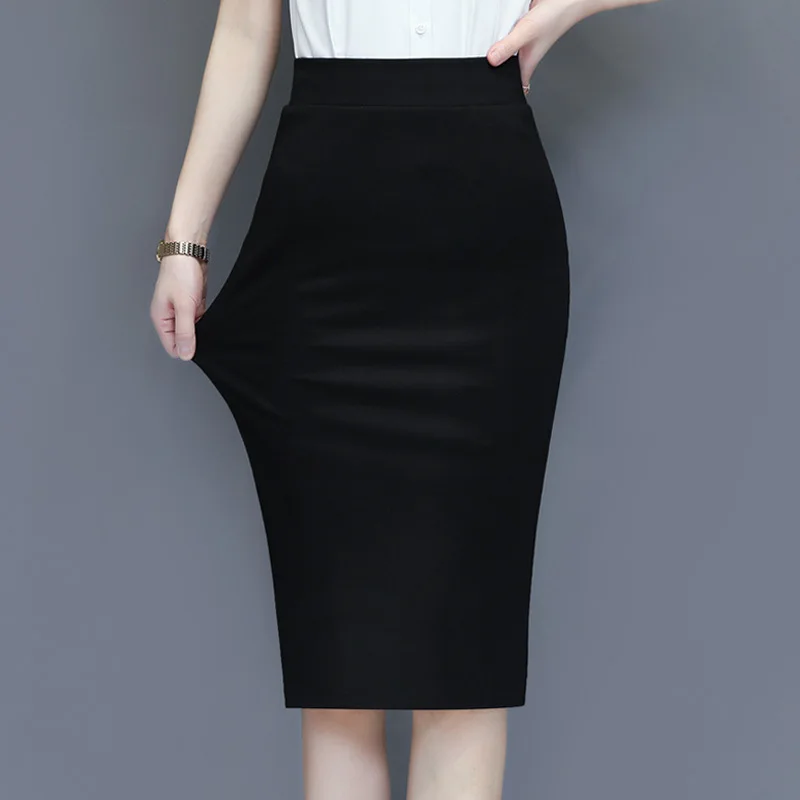 Black One Step Skirt Work Bag Hip Professional Skirt High Waist Half Skirt Women's Mid length Spring/Summer Elastic Wrap Skirt
Black One Step Skirt Work Bag Hip Professional Skirt High Waist Half Skirt Women's Mid length Spring/Summer Elastic Wrap Skirt