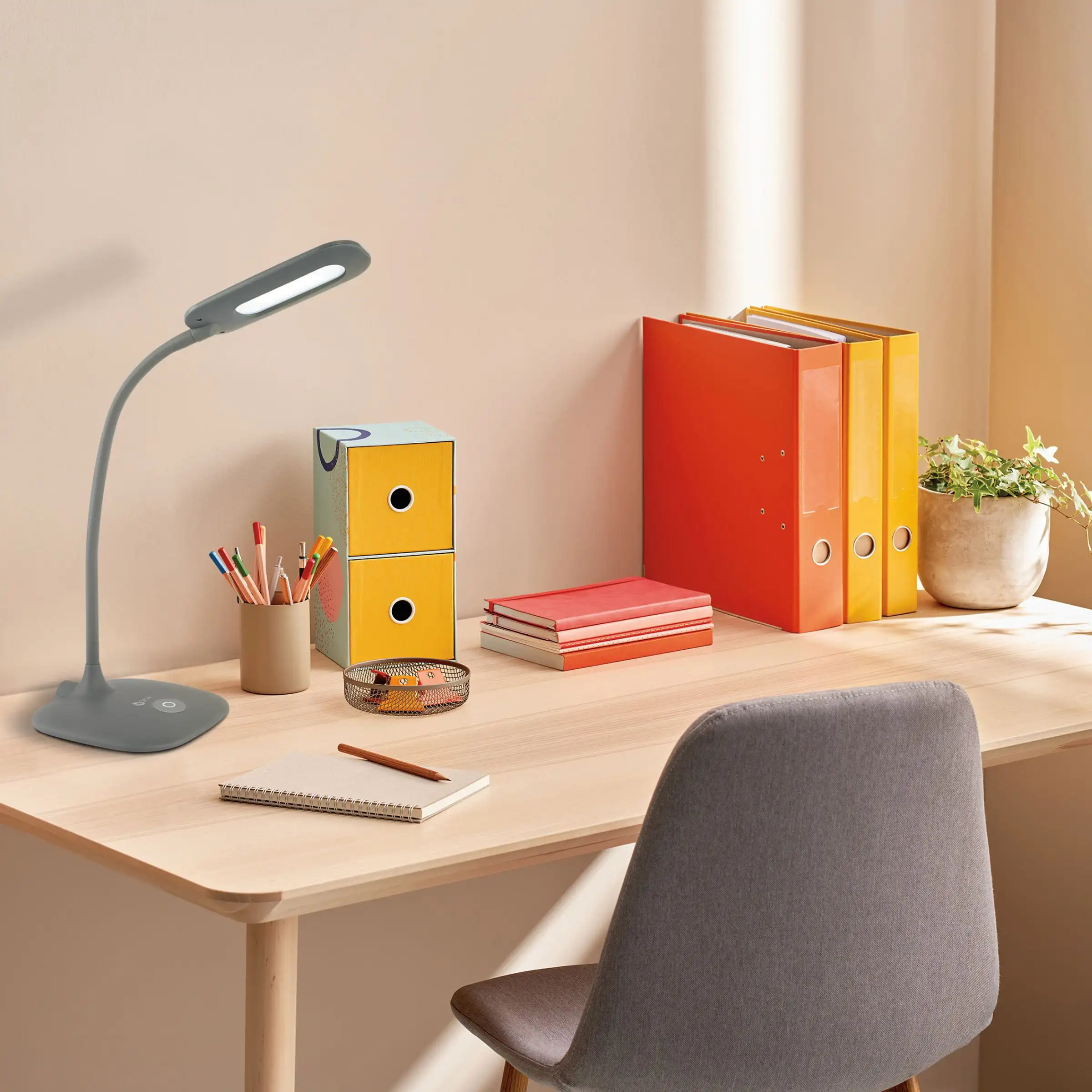 HMTX LED Soft Touch Desk Lamp with 3 Brightness Settings, Grey | Perfect for Office, Dorm, Bedside, Crafting, Reading
HMTX LED Soft Touch Desk Lamp with 3 Brightness Settings, Grey | Perfect for Office, Dorm, Bedside, Crafting, Reading