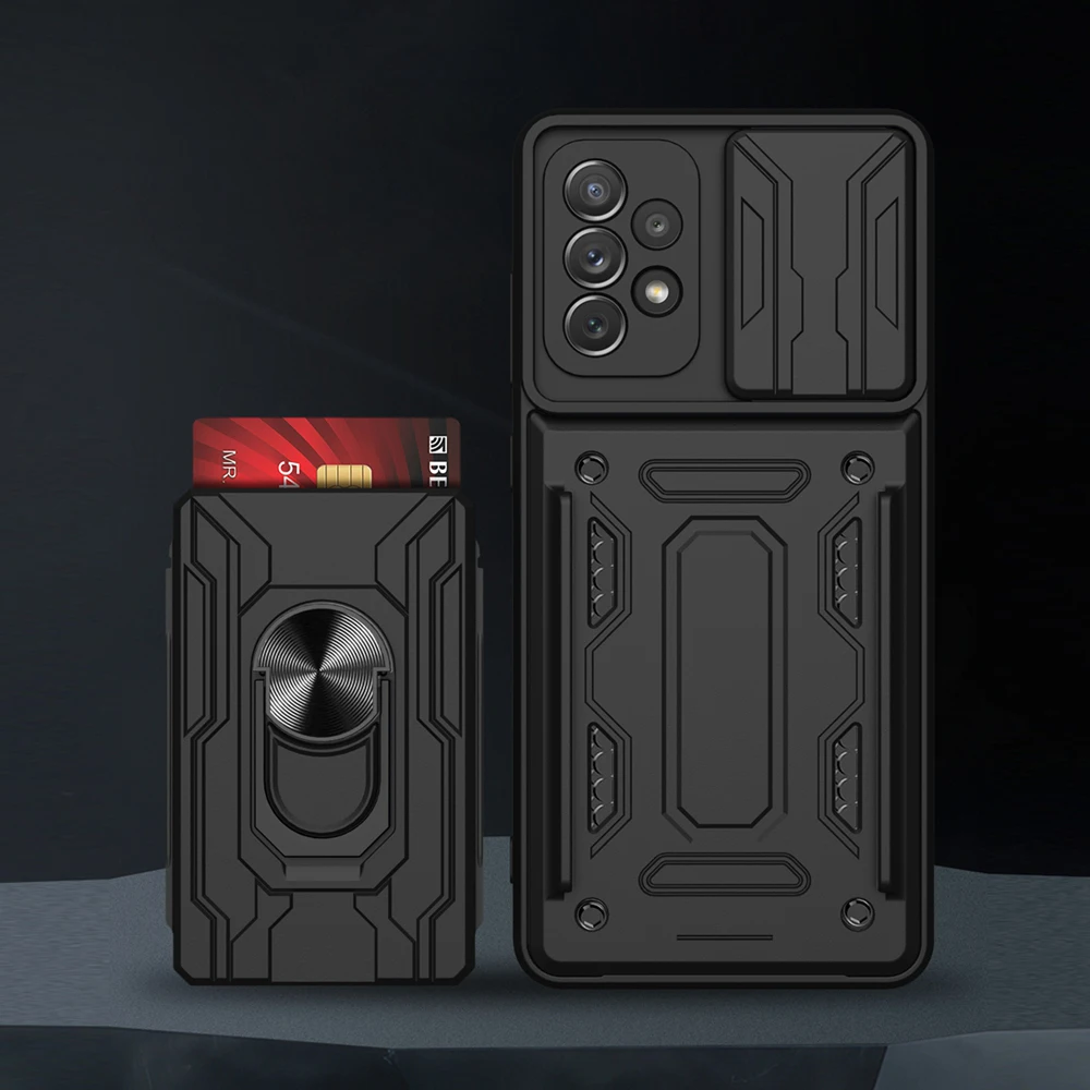 Luxury Shockproof Armor Case for Samsung A51 A71 A12 A52 A72 A22 A32 A13 A53 Galaxy S20 FE S21 Plus S22 Card Holder Stand Cover
Luxury Shockproof Armor Case for Samsung A51 A71 A12 A52 A72 A22 A32 A13 A53 Galaxy S20 FE S21 Plus S22 Card Holder Stand Cover