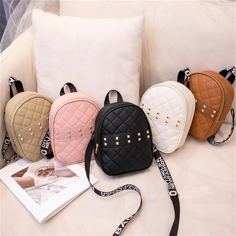 Women Rivet PU Leather Mini Backpacks Multi-Function Phone Pouch Pack School Backpack
Women Rivet PU Leather Mini Backpacks Multi-Function Phone Pouch Pack School Backpack