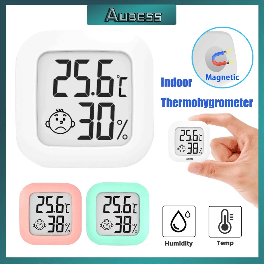 Indoor Thermohygrometer Digital Celsius/Fahrenheit Thermohygrometer Mini Thermometer with Emotional Temperature and Humidity
Indoor Thermohygrometer Digital Celsius/Fahrenheit Thermohygrometer Mini Thermometer with Emotional Temperature and Humidity