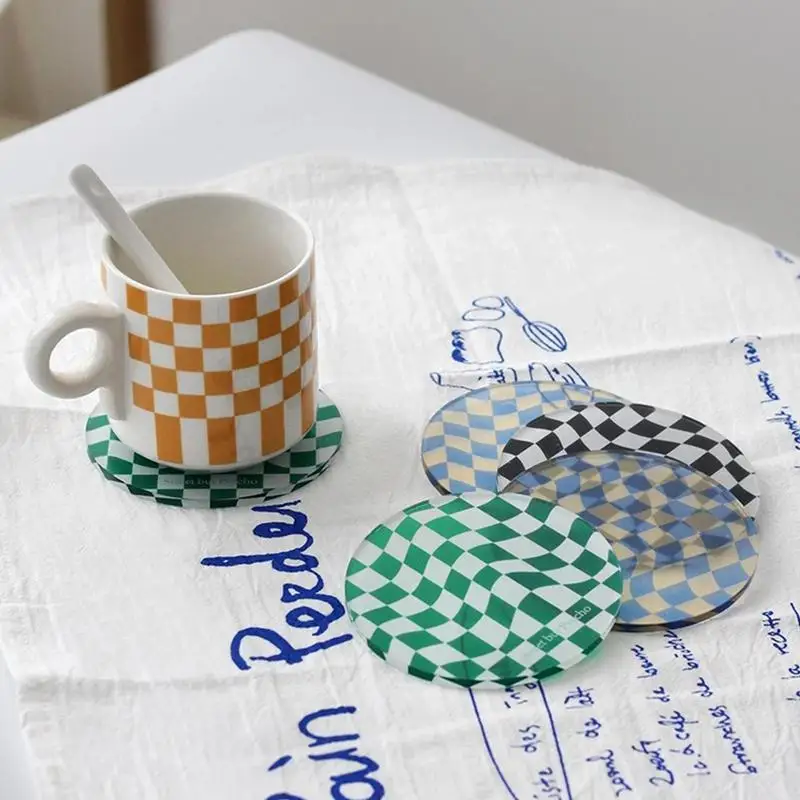 Coaster Table Mat Funny Acrylic Checkerboard Coasters For Drinks Checkerboard Style Cups Mugs Mat Pad For Home Kitchen
Coaster Table Mat Funny Acrylic Checkerboard Coasters For Drinks Checkerboard Style Cups Mugs Mat Pad For Home Kitchen