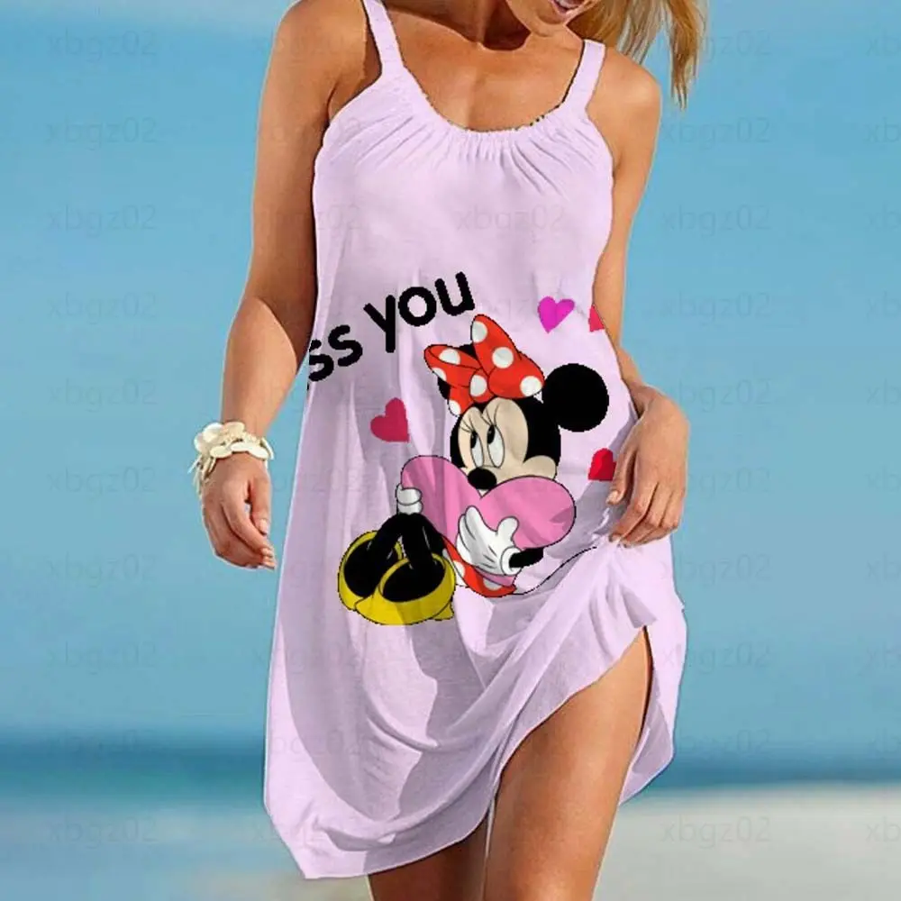 Women's Dress Cartoon Elegant Dresses Boho 2022 Loose Summer Woman Disney Minnie Mouse Sexy Mickey Sling Sleeveless Beach Print
Women's Dress Cartoon Elegant Dresses Boho 2022 Loose Summer Woman Disney Minnie Mouse Sexy Mickey Sling Sleeveless Beach Print