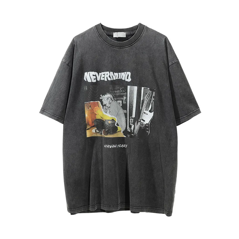 Men's T Shirt 2022 Summer Printing Do Old Black Five Sleeves Round Collar American Tide Brand Loose Type No Cap
Men's T Shirt 2022 Summer Printing Do Old Black Five Sleeves Round Collar American Tide Brand Loose Type No Cap