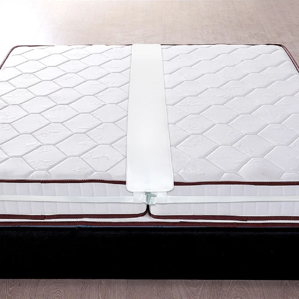 Twin to King Bed Bridge - Gap Filler Pad with Strap - Quickly Create King Size Bed - Mattress Connector.
Twin to King Bed Bridge - Gap Filler Pad with Strap - Quickly Create King Size Bed - Mattress Connector.