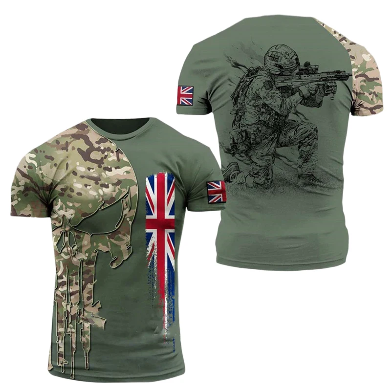 2023 Summer ARMY-VETERAN T Shirt Men British Soldiers 3D Printed Field Camouflage TShirt High Quality Special Forces T-shirt Top 
2023 Summer ARMY-VETERAN T Shirt Men British Soldiers 3D Printed Field Camouflage TShirt High Quality Special Forces T-shirt Top