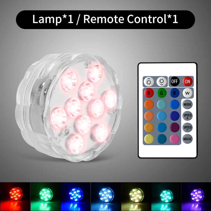 RGB Подводная Лампа YzzYzz 10 LED
RGB Подводная Лампа YzzYzz 10 LED