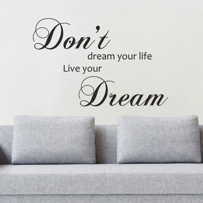 Don't Dream Your Life, Live Your Dream Wall Sticker Quote Inspirational Decal Vinyl Words Adhesive Home Decor Living Room 3Q10
Don't Dream Your Life, Live Your Dream Wall Sticker Quote Inspirational Decal Vinyl Words Adhesive Home Decor Living Room 3Q10